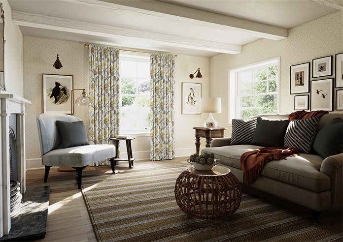 Acanthium, Ochre - Made to Measure Curtains - Image 7